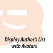 Author List Avatar