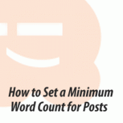 How to Set a Minimum Word Count for WordPress Posts