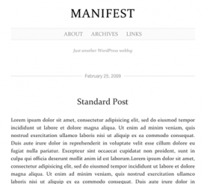 Manifest Theme