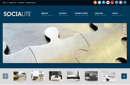 Socialite Theme