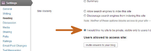 Making a WordPress.com Blog Private Making a WordPress.com Blog Private