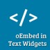 How to Enable oEmbed in WordPress Text Widgets