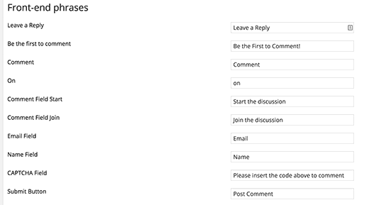 wpDiscuz front-end text strings