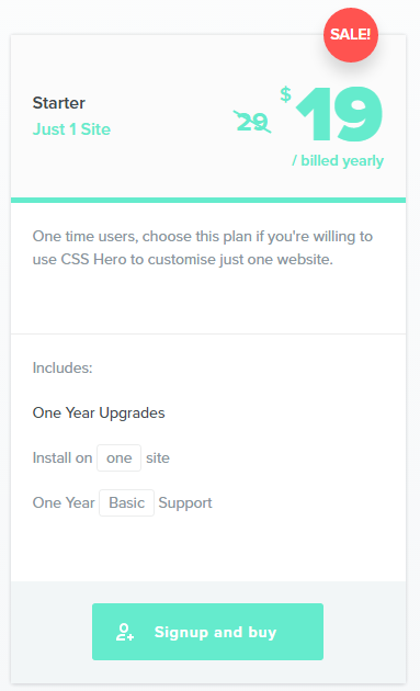Css coupon code