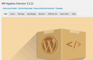 Settings for WP-Appbox Settings for WP-Appbox