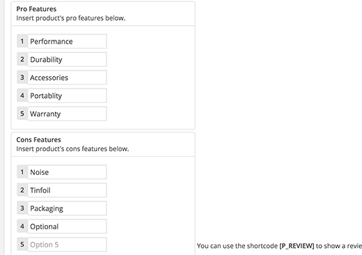Adding pros and cons of a product with your review Adding pros and cons of a product with your review