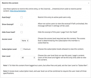Restricting content for a post in WordPress Restricting content for a post in WordPress