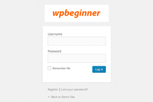 Custom login page with WordPress logo replaced Custom login page with WordPress logo replaced