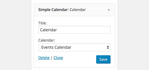 Adding Google Calendar to a sidebar using widget