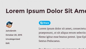 preview of Skype share button preview of Skype share button