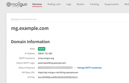Mailgun API keys Mailgun API keys