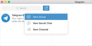 Creating a new Telegram group Creating a new Telegram group