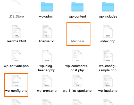 WordPress configuration files WordPress configuration files