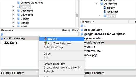 Uploading plugin files to your WordPress site Uploading plugin files to your WordPress site