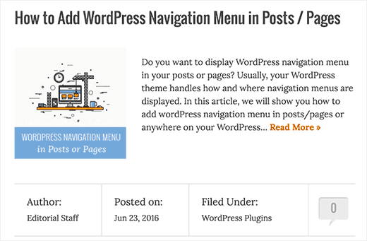 Using excerpts on WordPress homepage and archives
