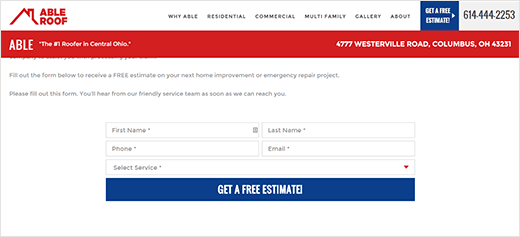 Lead magnet page example Lead magnet page example