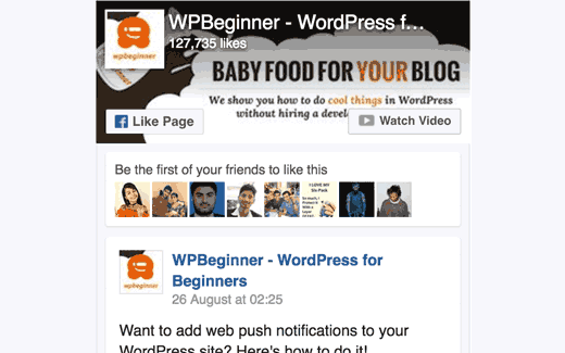 Facebook Page plugin Facebook Page plugin