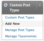 Add New Button for Custom Post Type UI