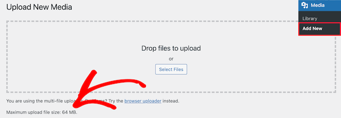 Check current file upload size limit