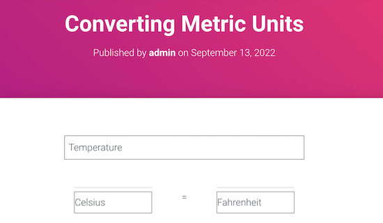 Калькулятор конвертации единиц для метрических и имперских измерений