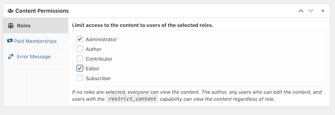 Limiting file gain access to based upon user function