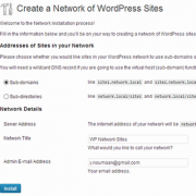 WordPress Multisite Network Set up