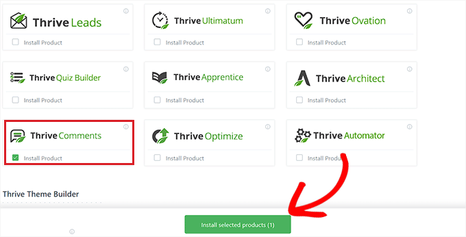 Install Thrive Comments