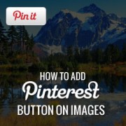 How to Add Pinterest Pin-it Button Over Your Images in WordPress