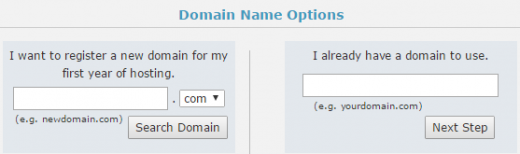 Register your new Web Hosting Hub domain name
