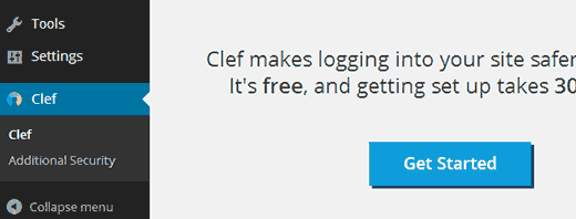 Настройка Clef в WordPress