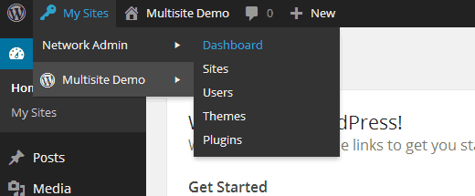 Switching to Multisite Network Admin Dashboard