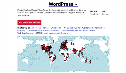 WordPress meetups around the globe