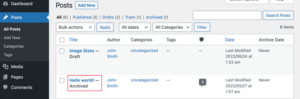 How to Archive Posts Without Deleting Them in WordPress