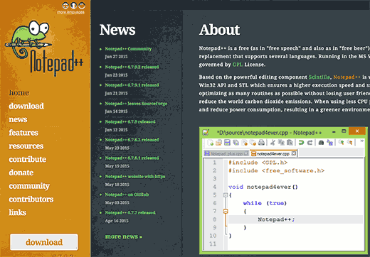 notepad++ online code editor