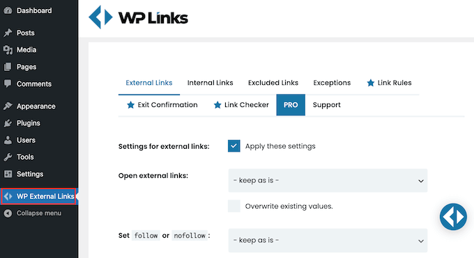 افزونه WP External Links WordPress