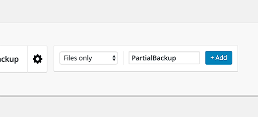 Setup and Add Backup Profile
