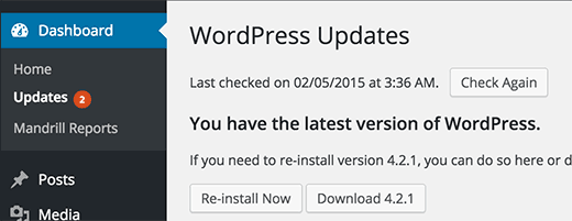 Обновления WordPress