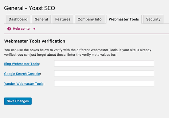 Yoast SEO  - 网站管理员工具