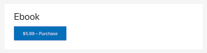 A Purchase Shortcode for a downloadable ebook in WordPress
