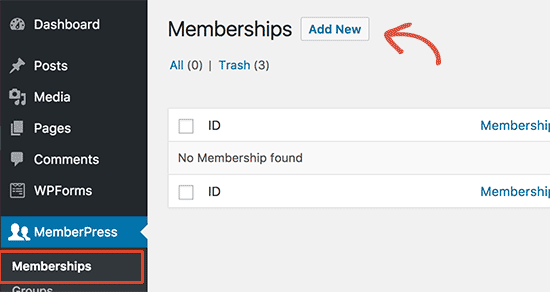 Add new membership