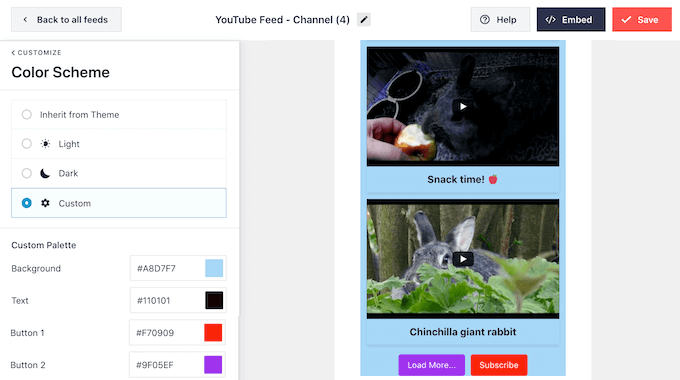 Changing the color scheme of your gallery layout