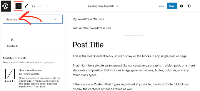 Добавление блока WordPress на боковую панель