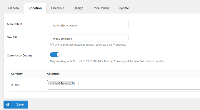 Auto detect currencies