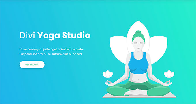 Divi yoga theme for WordPress