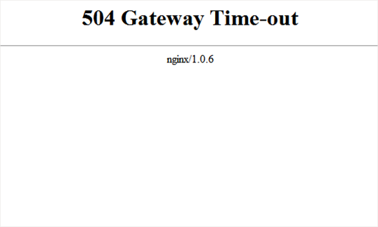 504 Gateway Time out Alb JWord 