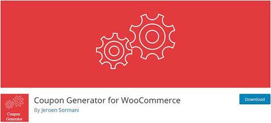 Coupon generator for WooCommerce