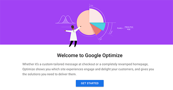 Начните работу с Google Optimize