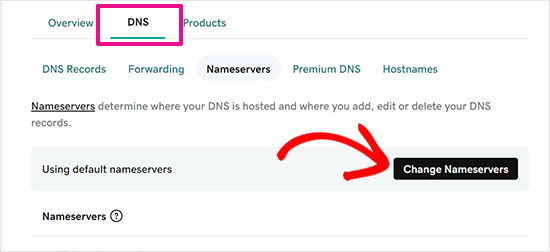 Change Nameserver Change Nameserver