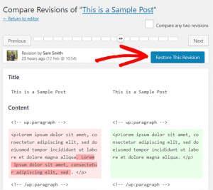 How to Undo Changes in WordPress with Post Revisions