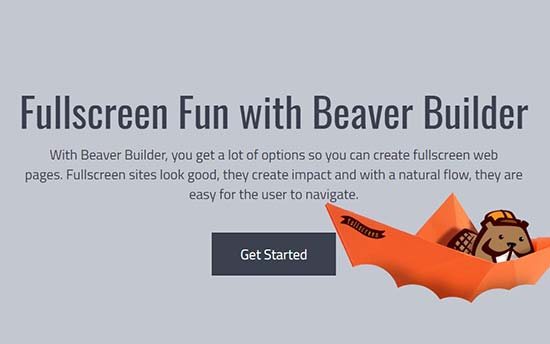 Beaver Builder Fullscreen